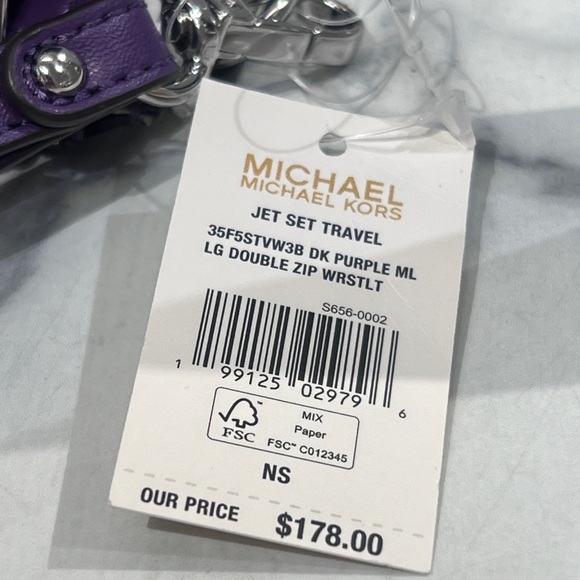 Michael Kors Jet Set Travel Double Zip Wristlet - Picture 7 of 7